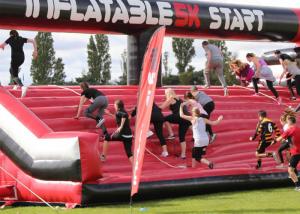 China Adult Inflatable Obstacle Course / PVC Tarpaulin Inflatable Sports Games wholesale