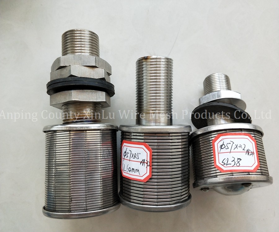 53MM WEDGE WIRE STRAINER NOZZLE, 45MM FILTER JOHNSON SREEN NOZZLE, 57MM STAINLESS STEEL FILTER NOZZLE