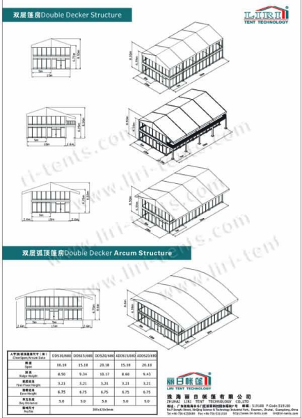 Two Level Structure Marquee 10*10m For Outdoor Event
