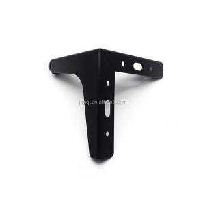 China Black Replacement Furniture Parts 4.5 Inch Adjustable Metal Table Legs wholesale