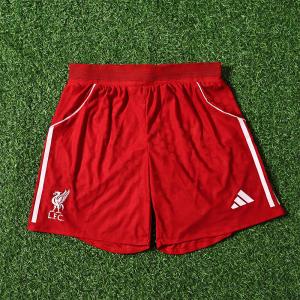 China 2025-2026 Liverpool FC home shorts for team sports customization wholesale