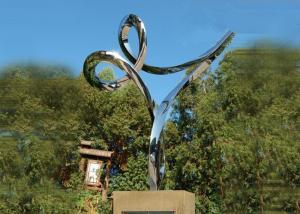 China Professional Stainless Steel Outdoor Sculpture , Stainless Steel Art Sculptures wholesale