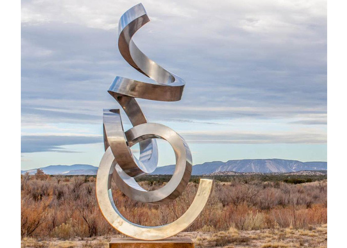 Big Garden Decoration Art Polished Stainless Steel Sculpture Artists Custom Size