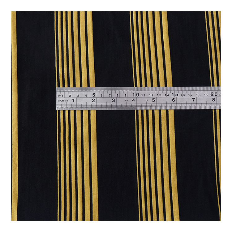 Yarn Dyed Stripe And Double Yarn High Quality Single Jersey Fabric For Polo Shirt