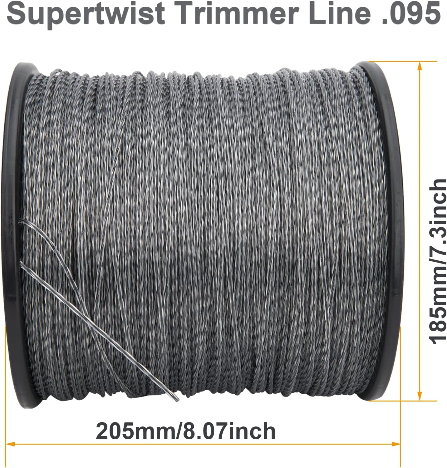 0.95 inch Grass Trimmer Spool Line String Trimming Line Nylon Steel Wire Core Brush Cutter Line