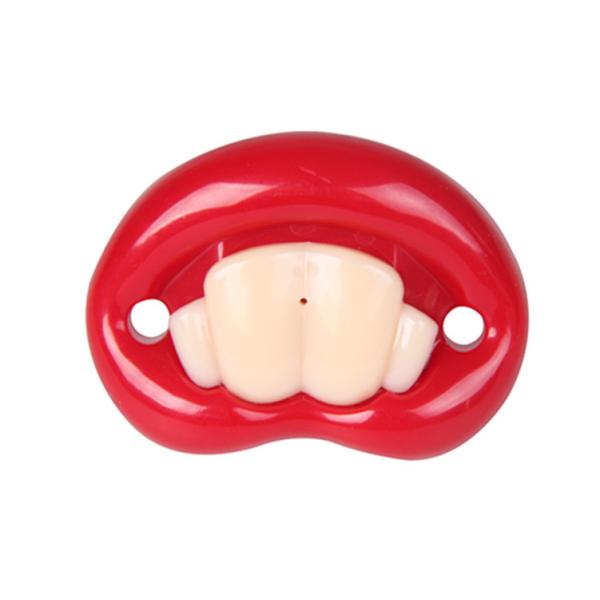 Newborn Silicone Lips Shape Infant Pacifier Cute Infant Soother Age 6M+ New Born Pacifiers