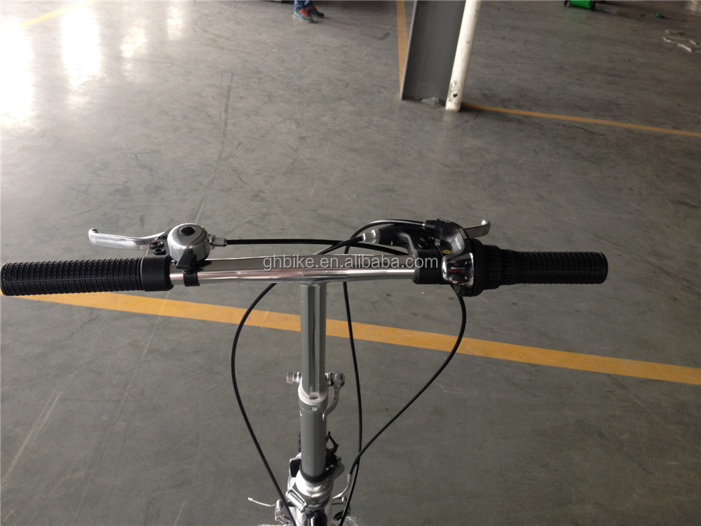 Double V Brake System Aluminum Alloy Folding Bike Frame for 20 Inch Foldable Bicycle