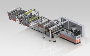 China PVB Building Automobile Glass Cast Film Extrusion Line 2000 - 3500mm wholesale