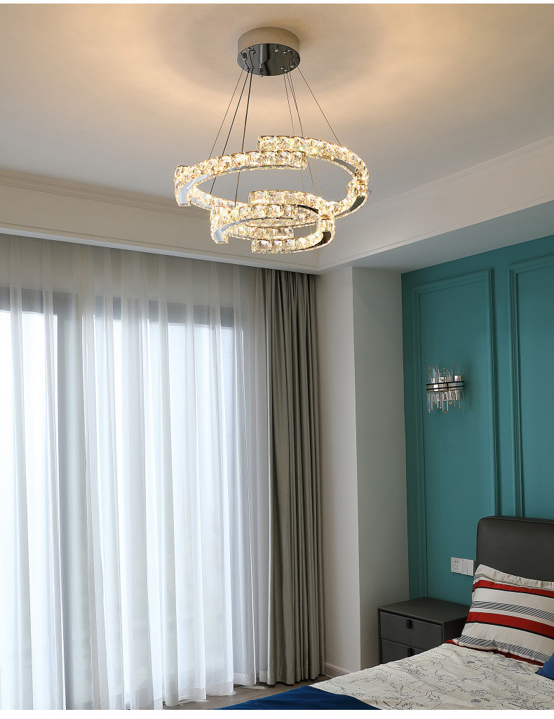 Luxury Crystal Ceiling Lamp Suitable for Living Room Bar Bedroom Ceiling Lamp(WH-CA-102)