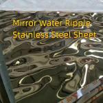 Water Ripple Sheet Wave Bright Corrugated Plate Stainless Steel Metal Sheet