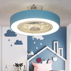 China Macaron Fan ceiling with remote control dimming 19 inch fan lamp for girl bedroom modern ceiling fan light(WH-VLL-14) wholesale