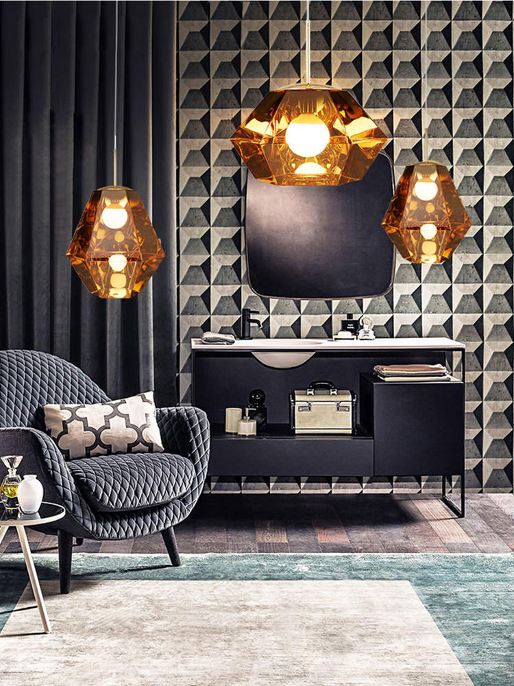 Modern Pendant Lights Designer Glass Hanging Lamp For Dining Room Bedroom glass shade lamps(WH-GP-165)