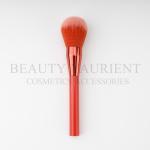 Privated Logo PBT Synthetic Single Makeup Brush Shiny Red Ferrule