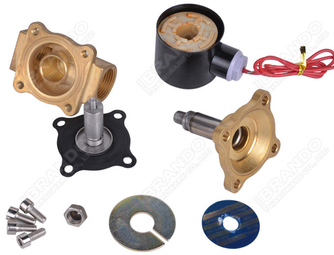 3/4'' 2 Way NC Electric Brass Solenoid Valve Water 24VDC 220VAC 2
