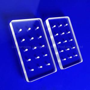China Professional Custom Ultraviolet Quartz Perforated Glass Sheet wholesale