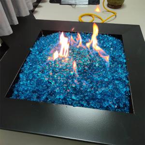 China Versatile Square Propane Fire Pit Table 31.5 Inch Outdoor Fire Brazier wholesale