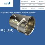 3 Liter / 5 Liter Paint Tin Cans Round Metal Tin Can For Chemical Coating