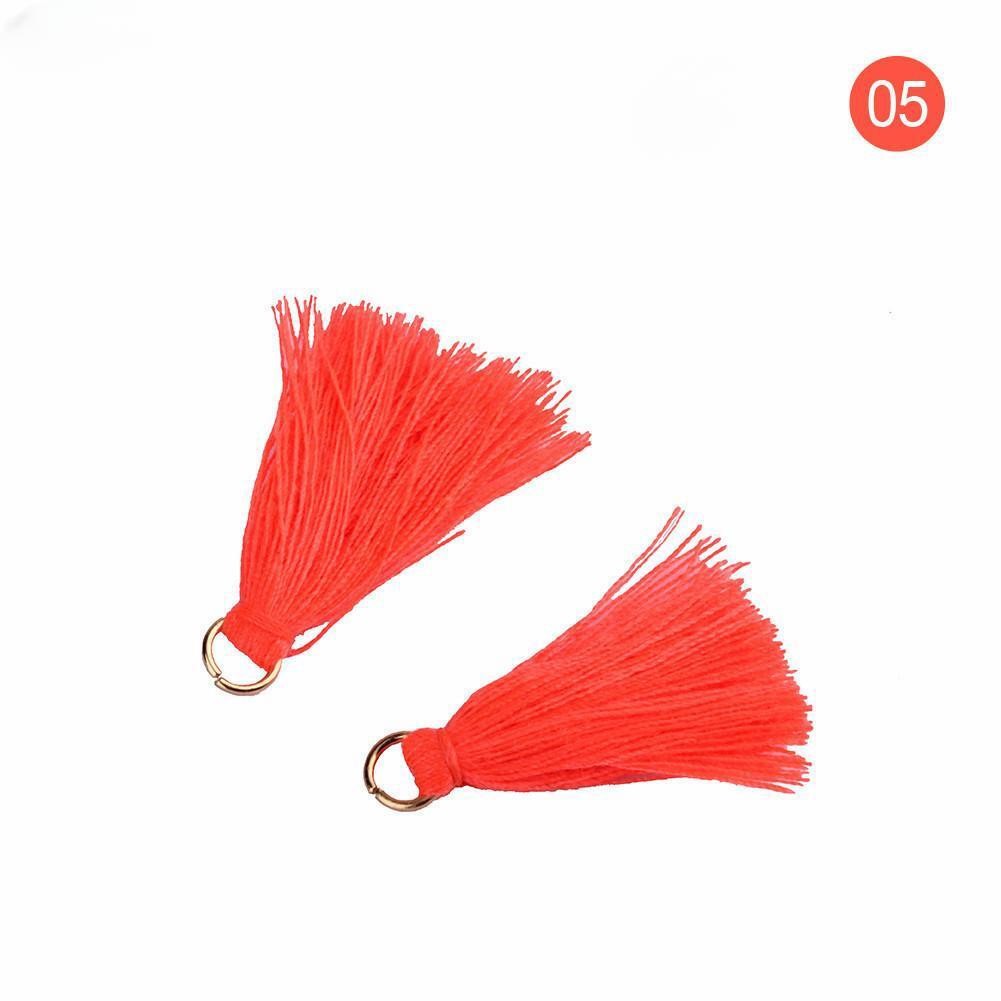Colorful Cotton Tassel 3cm Garment Decoration Cotton Thread Tassels