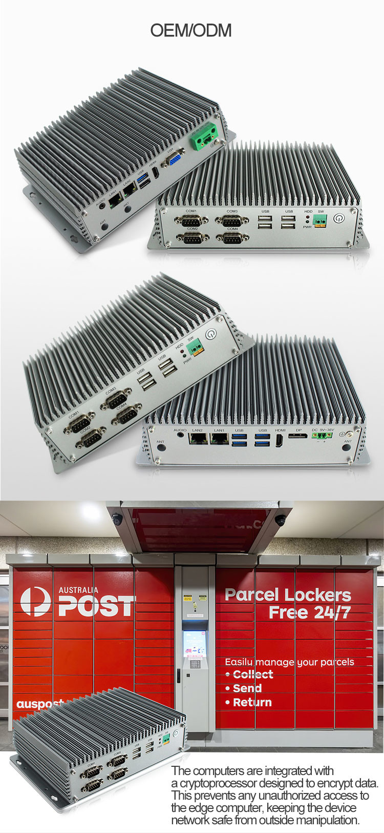 I5 6200U Fanless Rugged Mini Pc