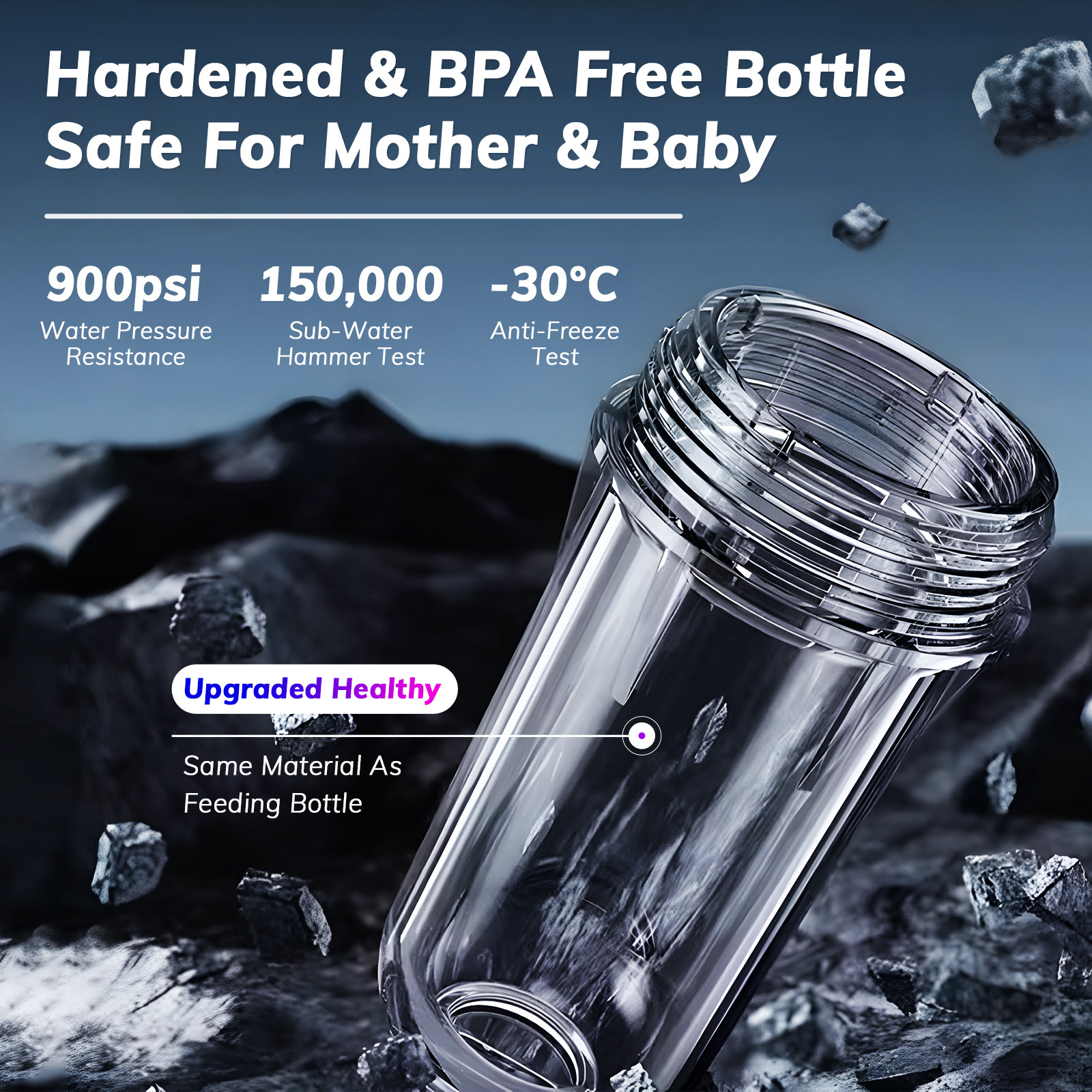 Reusable Spin Down Sediment Water Filter 40 Micron With Auto Clean And Discharge Function