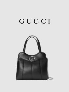 China Leather Palladium Tone Gucci Tote Mini Classic Silhouettes wholesale