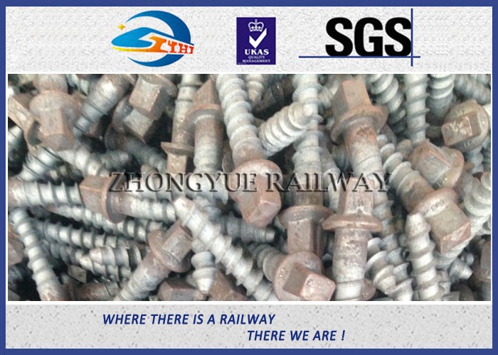 Stainless Steel Rail Screw Spike 5.6 Grade For Railway Fasteners