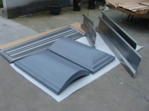 China 1mm Iron Sheet Casket Parts KDS001 Assemble Metal Casket Nature Color wholesale