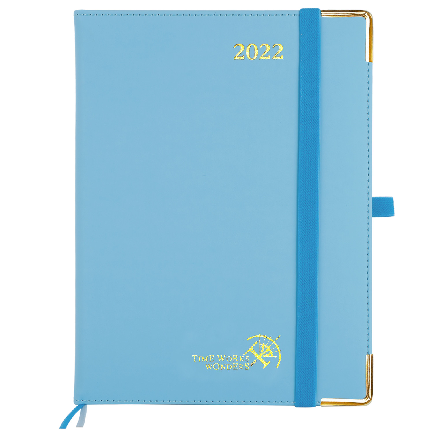 Blue 7.75''X 6.5'' Vertical Layout Weekly Planner 2023 2024 12 Month