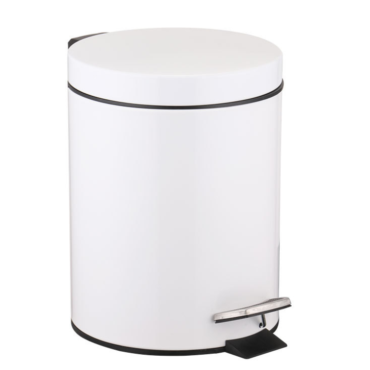 Fresh Blue 12L Pedal Garbage Can Trash Can With Lid And Foot Pedal Plastic Inner Bucket