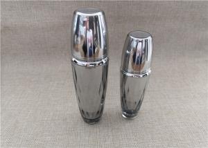 China Diamond Shape Silver Acrylic Lotion Bottle For Cosmetic Cream 50 / 100G wholesale