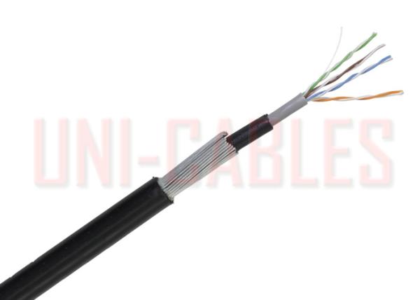 CAT5E External Steel Wired Armoured Electrical Cable Solid Bare Copper