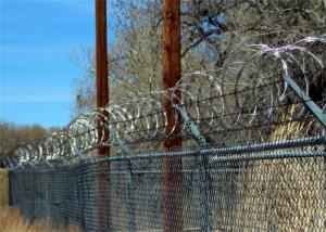 China Stainless Steel 304 Concertina Razor Barbed Wire For Highway / Farm / Garden / Fence wholesale