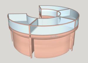 China Stainless Steel Jewellery Shop Display Counters / Jewellery Display Cabinet wholesale