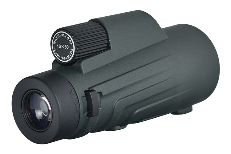 Waterproof Green 10X50 Monocular for Hunting and Sports Watching Outdoor Activities