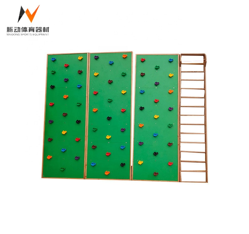 Children's Wooden Rib Wooden Frame for Training Climbing Wall in Dark Grey Color