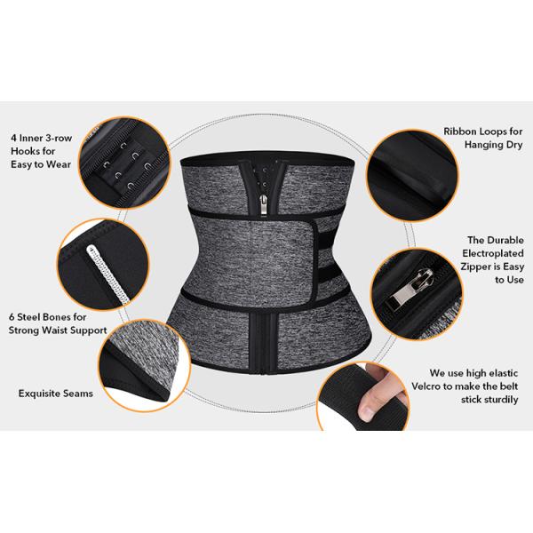S-3XL 3D Embroidery Waist Trainer for Plus Size Women to Control Tummy and Lose Weight