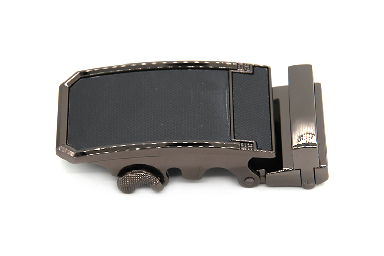 Wenzhou Kml Custom Logo Black Business Zinc Alloy Automatic Belt Buckle