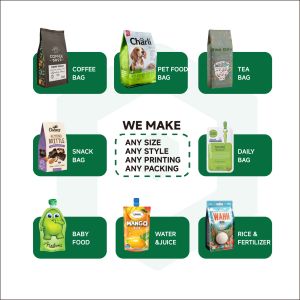 Flexible Packaging Food Grade Kale Chip Wrapper Packaging Snack Packaging