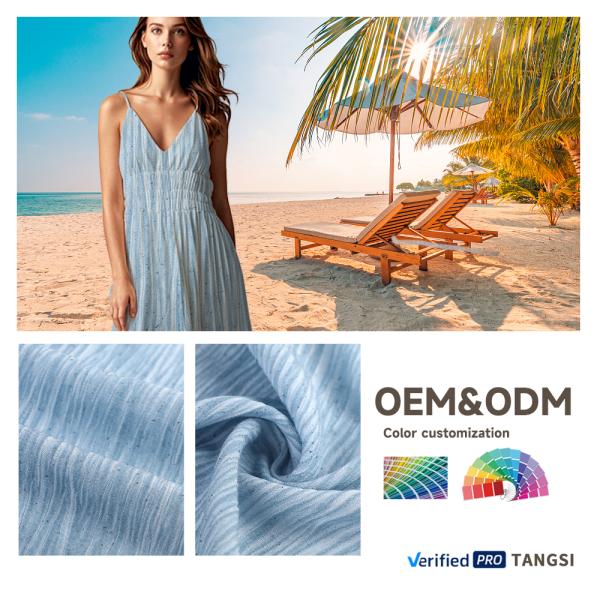 Direct Factory Wholesale High Quality 100% Rayon Fabric Organic Beautiful Fashion Plain Dyed Weave for Garments Dresses Girls