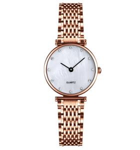 China Q026 fashion girls womans quartz watches ladies quartz stainless steel case back watch wholesale