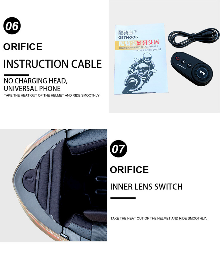 Hot sale double lenses full face bluetooth motorcycle helmet full face motorcycle helmets