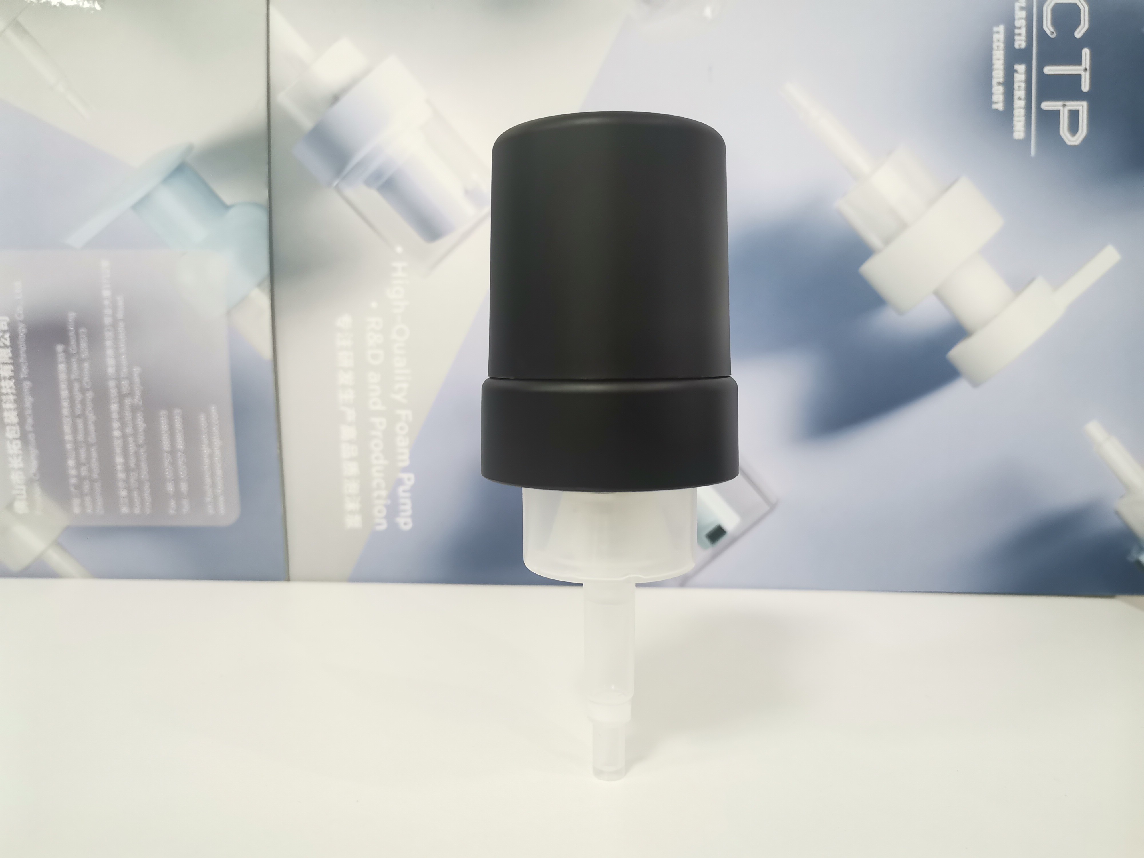 PP Plastic Lotion Pump For Hand Sanitizer Bottles With Overcap