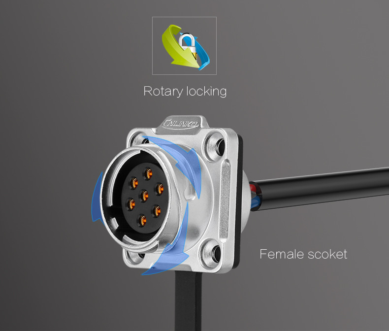 Certificated IP65/IP67 Male Female Bayonet Underwater Circular Connector