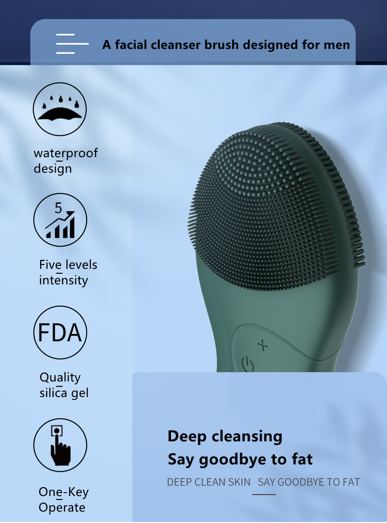 MSDS Approval Sonic Multi Function Electric Facial Cleanser Deeply Clean Up