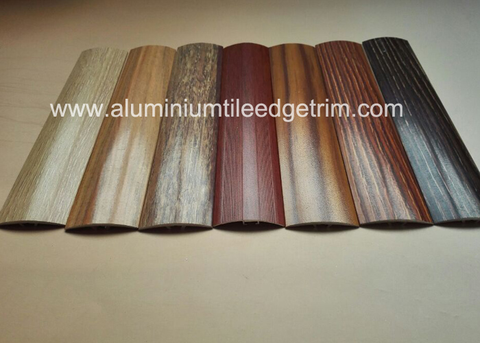 Antique wood grain aluminium cover trips