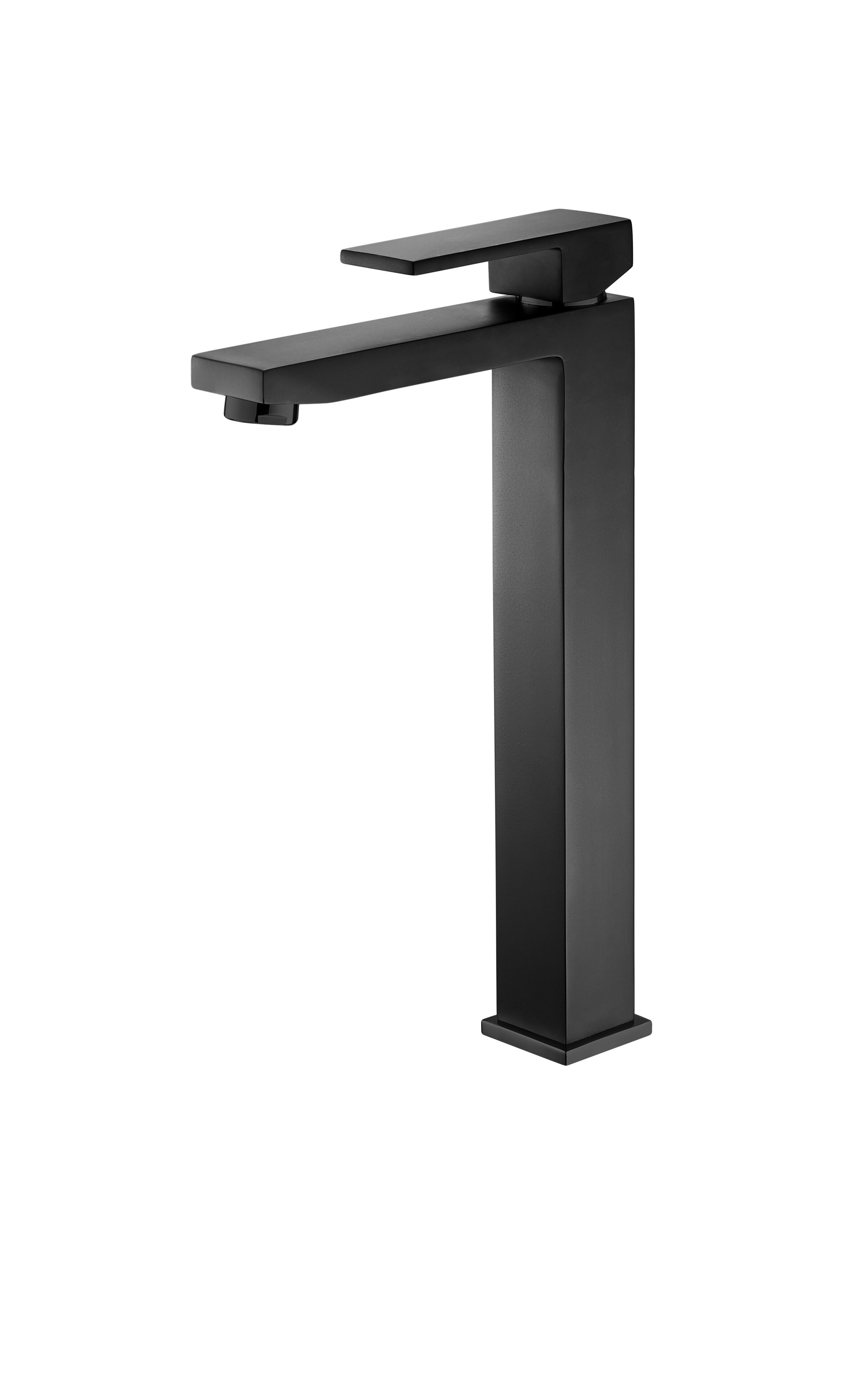 One Hole Modern Matte Black Basin Taps