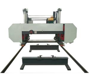 China MJ2000 45KW Horizontal Bandsaw Mill Wood Cutting Band Saw Machine wholesale