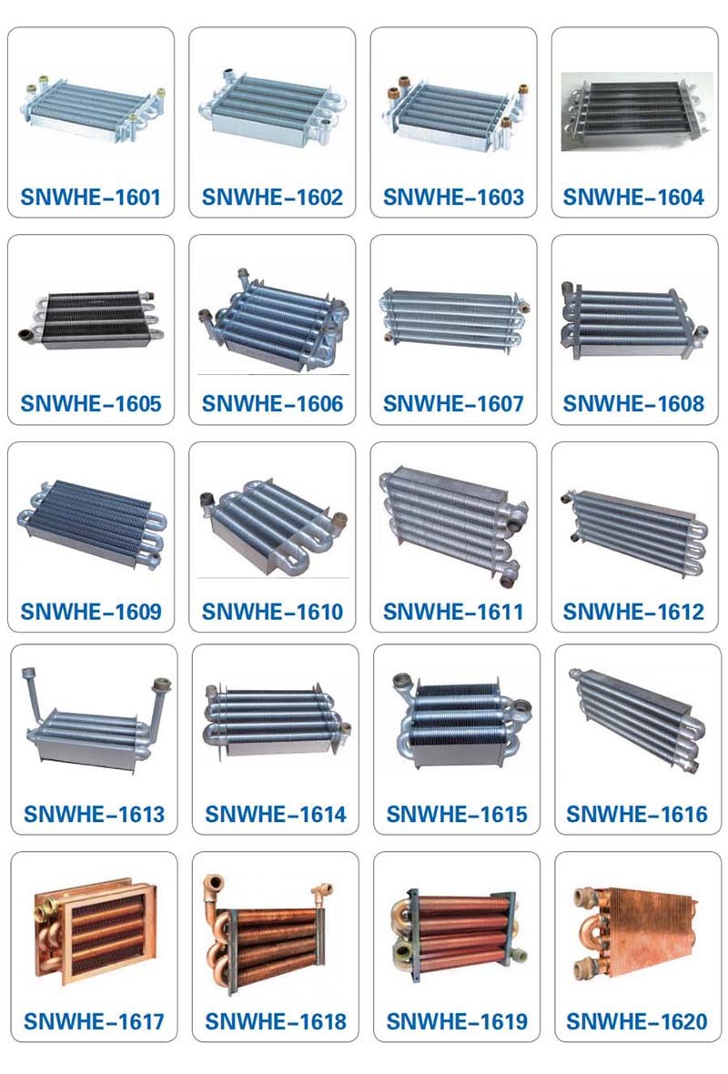 17 Rows Gas Boiler Steam Fire Row Stainless Iron Zinc Plate Burner Tray Heat Exchanger for Boiler Spare Parts