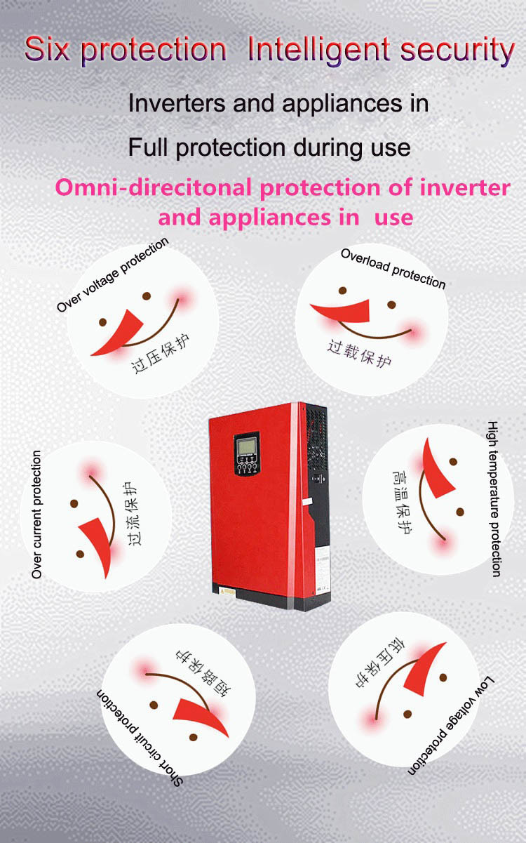 110V 120V 5KW High Frequency Power Inverter Modifid Sine Wave Form