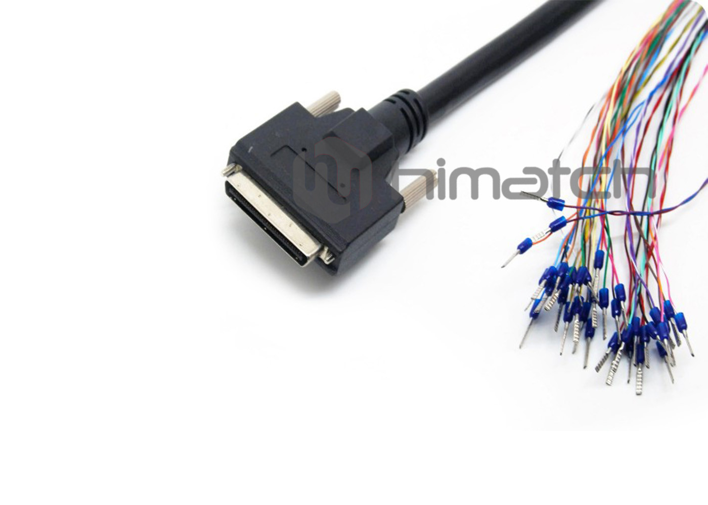 SCSI Pin Type 50 Pin Connector Cable Assembly 5m Length For Industrial Communication